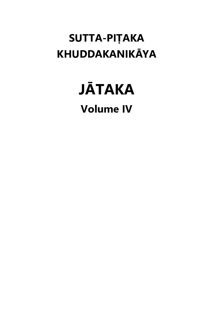 Jataka-Volume-4
