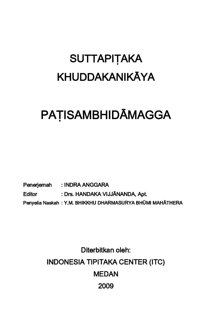 Patisambhidamagga